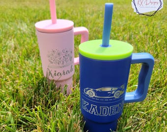 24 oz Laser engraved tumbler | Simple Modern Trek Kids, Various Colors, Designs