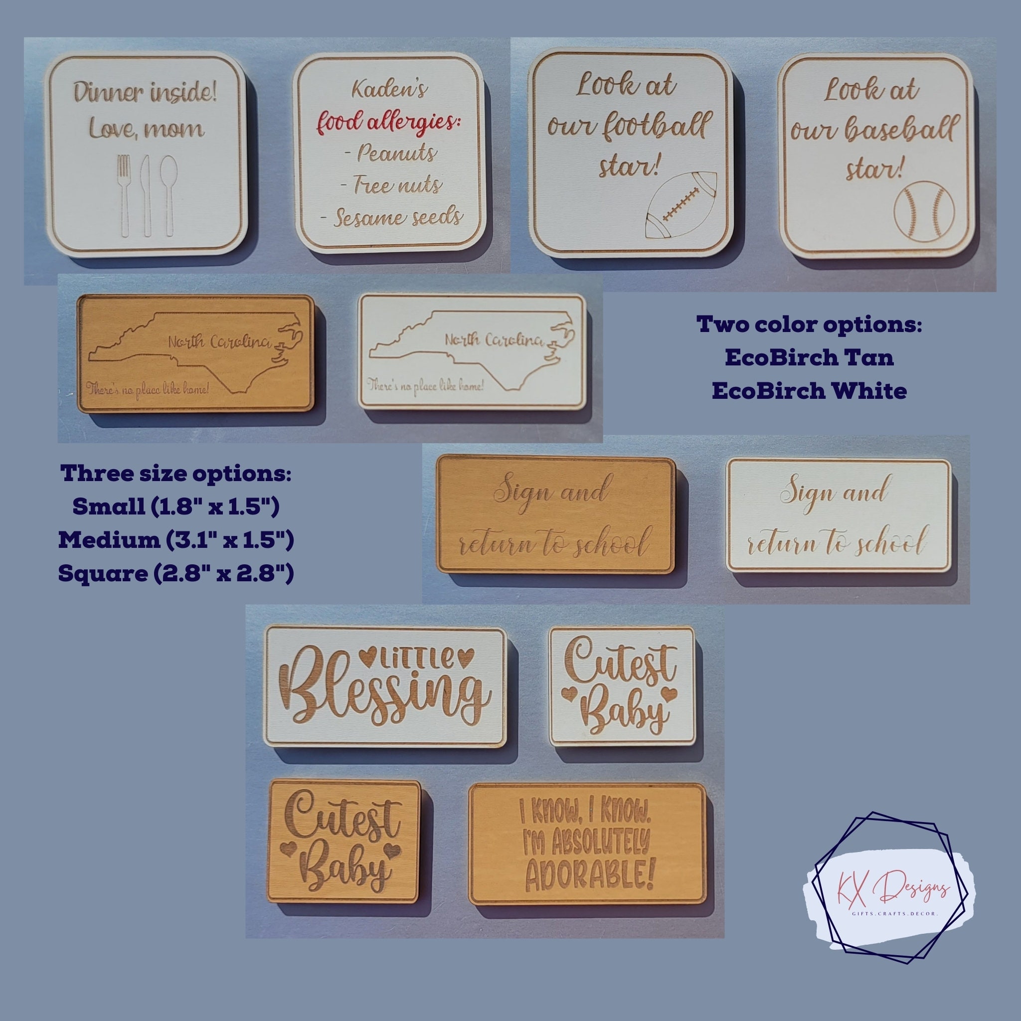 Wooden Magnets, Different Sizes, Refrigerator Magnets, Classroom ...