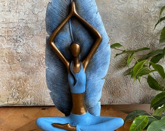 Women Yoga Pose Statue, Yoga Statue, Yoga Gifts, Yoga Decor, Yoga Lover, Yoga Teacher, Housewarming gift, Home Decor