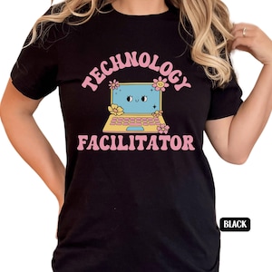 Technology Facilitator Shirt, Retro Computer Lab Teacher Tee, Tech Team TShirt, Back To School, Group Matching Shirts, Teacher Appreciation