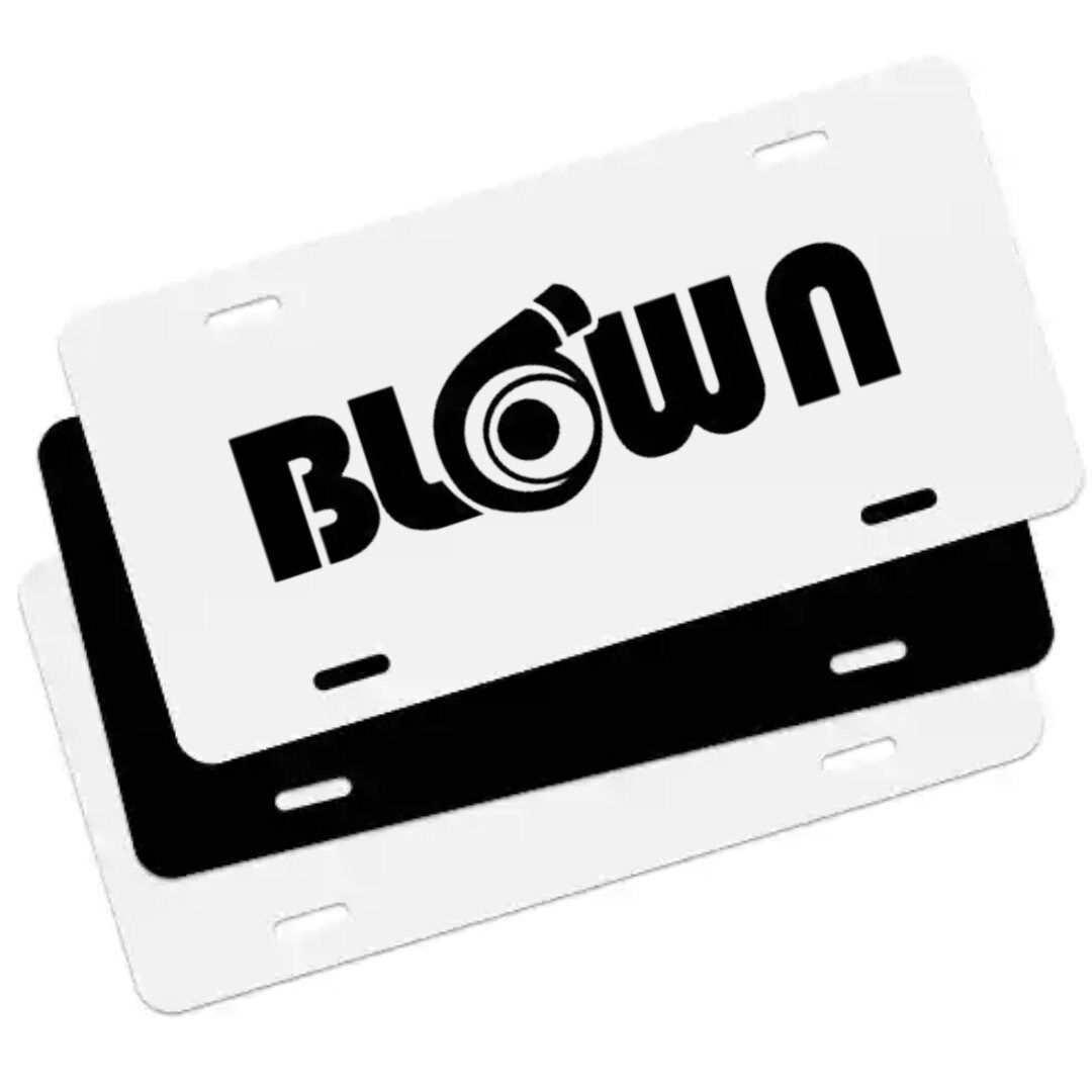 Blown Turbo License Plate, Decal Etsy