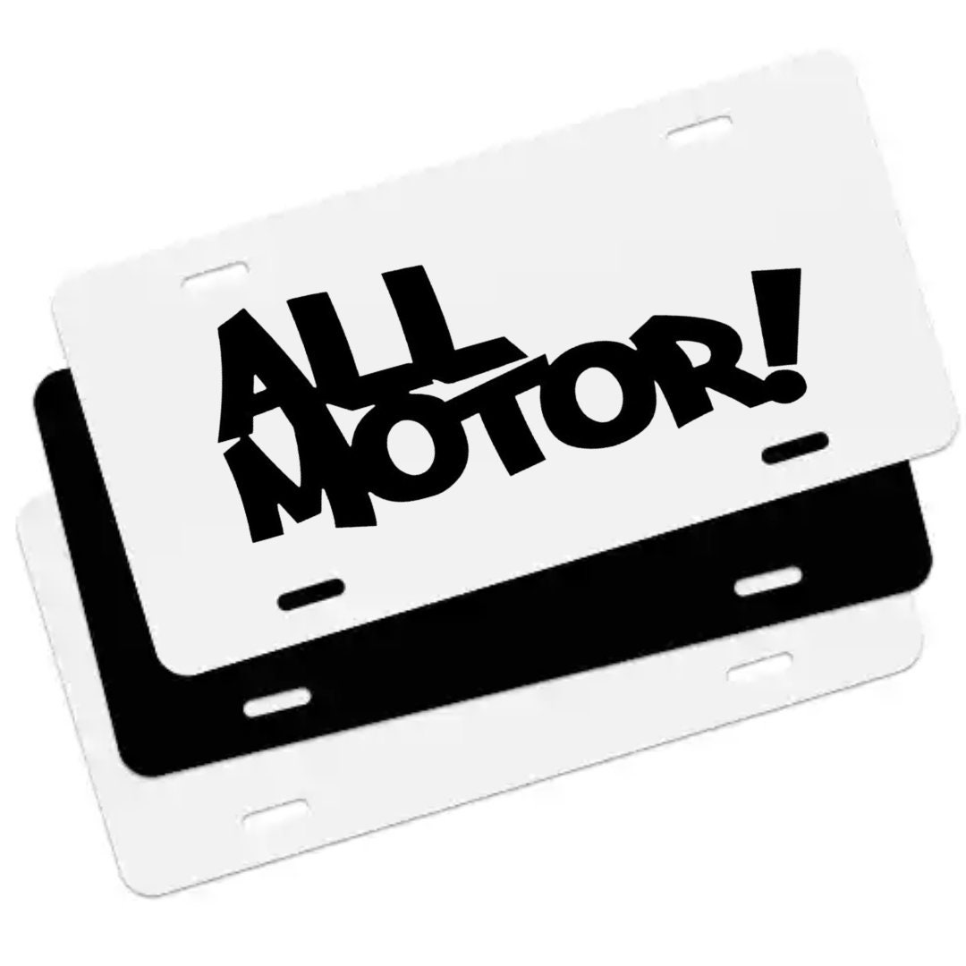 All Motor License Plate, Decal Etsy
