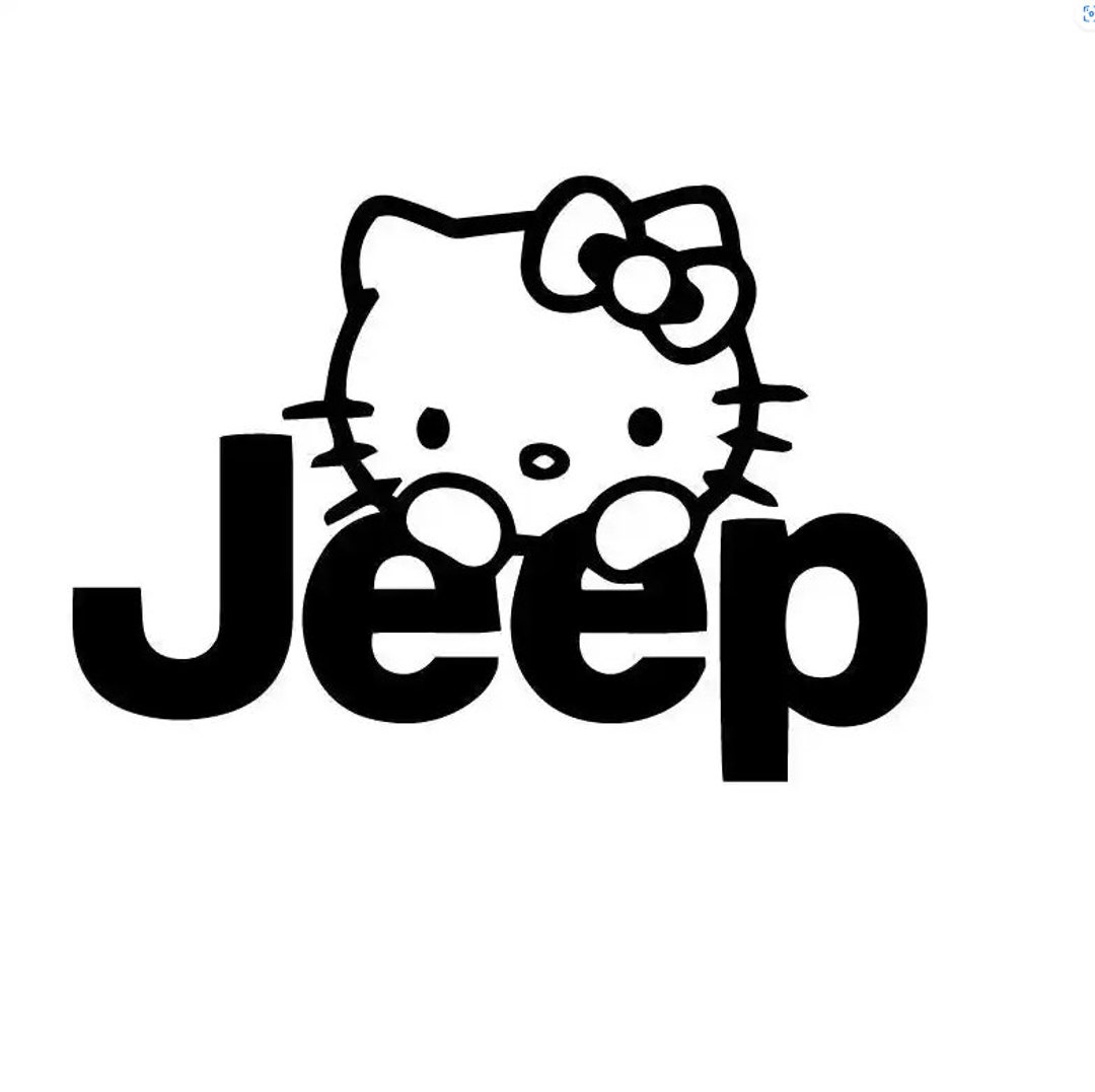 Hello Kitty Jeep Decal 4x4 Offroad Etsy