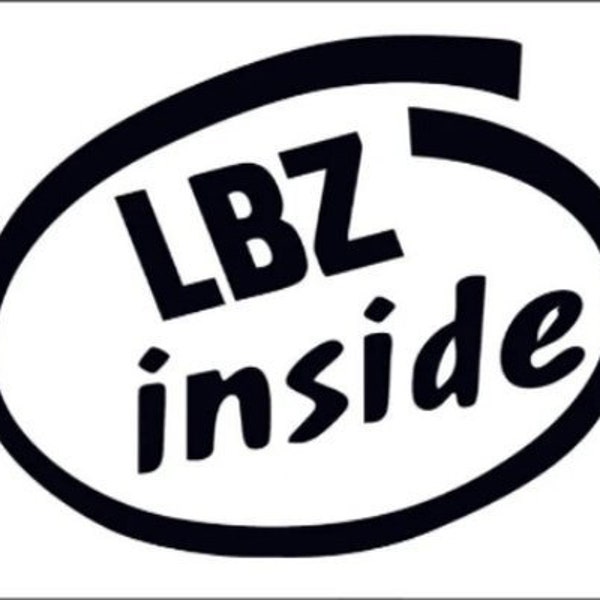 LBZ Inside License Plate, Truck License Plate, Car License Plate, Decal