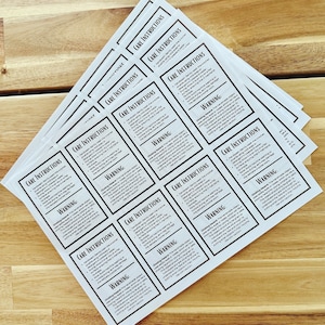 Warning Label | Care Instructions | Printable For Handmade items | DIGITAL ITEM bild 3
