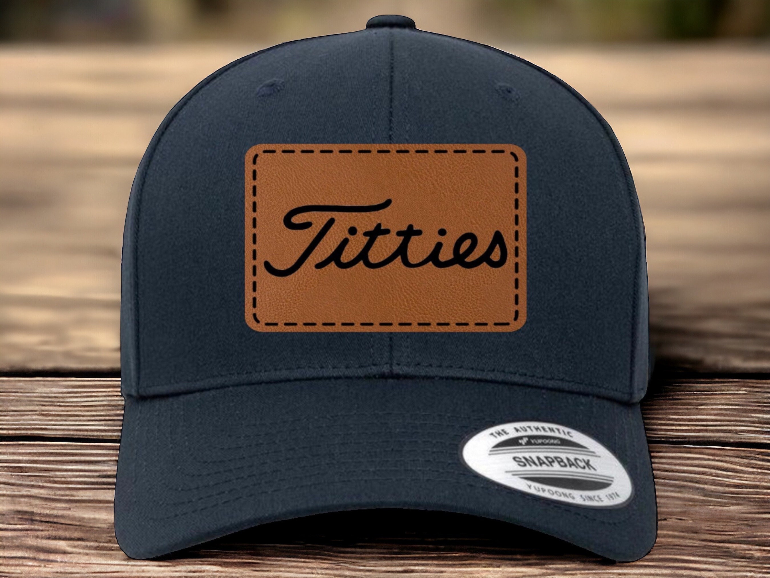Funny 'TITTIES' Embroidered Golf Hat - Adjustable, Novelty Dad Hat For Unisex Adults