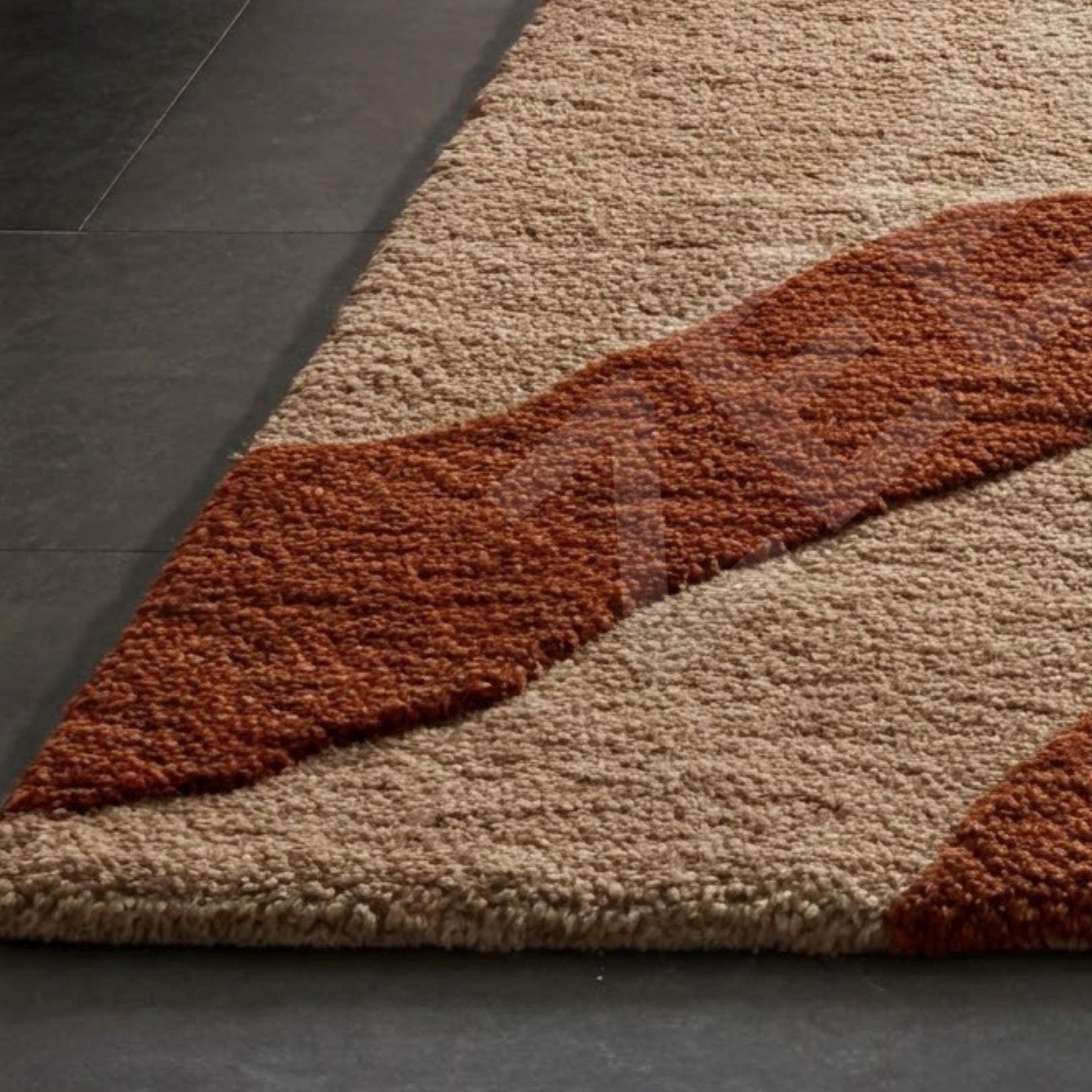 Earthy Fun Runner Rug Terra Flow Wool Rug A Hand Tufted Earthy Abstract Runner Rug Sandy ...