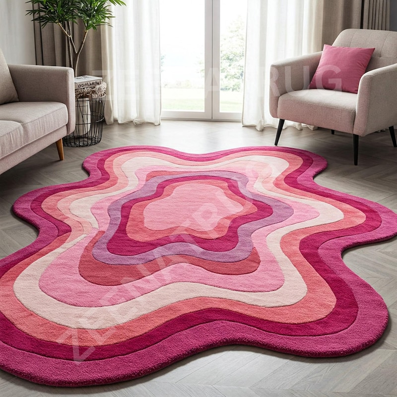 Abstract Shaped Rug - Etsy