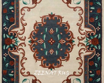 Abushan  Rug Rose And Leaf  Multi Colour  Area Rug For Home Decor for Entry Area/ Living Room/Office/Kitchen/Bedroom & hall use.