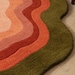 Sunset Canyon Hand-tufted Wool Rug Warmth and Organic Flow Irregular ...