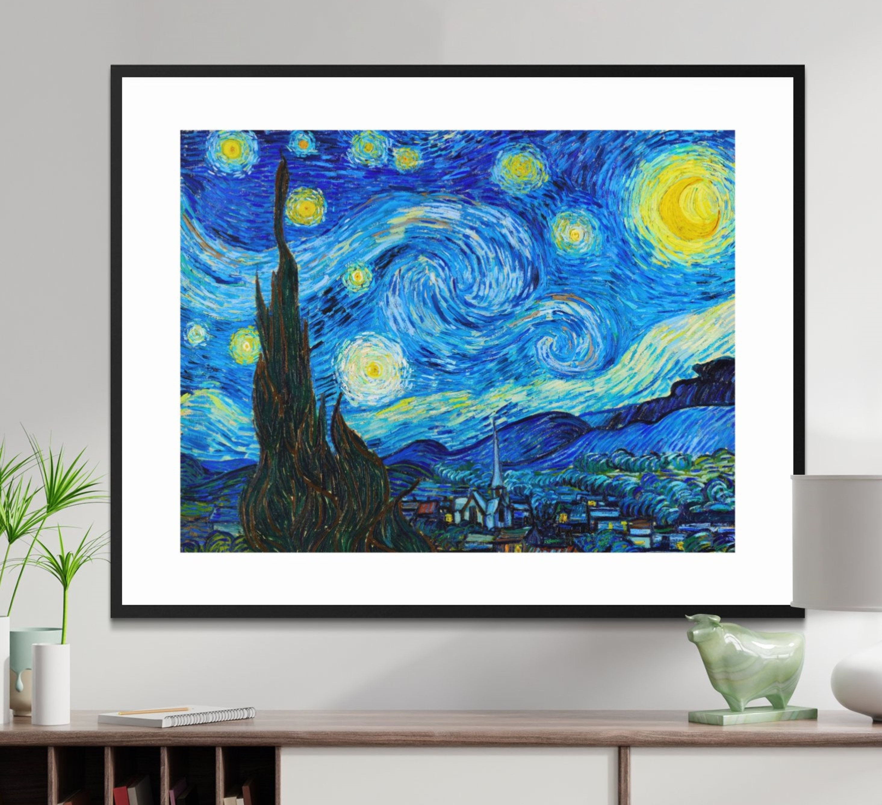 The Starry Night 1889 by Vincent Van Gogh DIGITAL Wall Art Instant ...