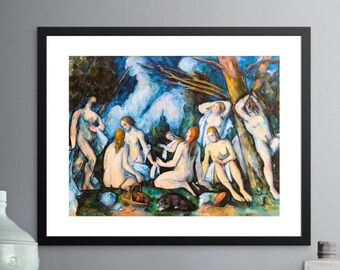 The Large Bathers (Les Grandes baigneuses) (ca. 1895–1906) by Paul Cézanne | Instant download | DIGITAL wall art | Printable wall art