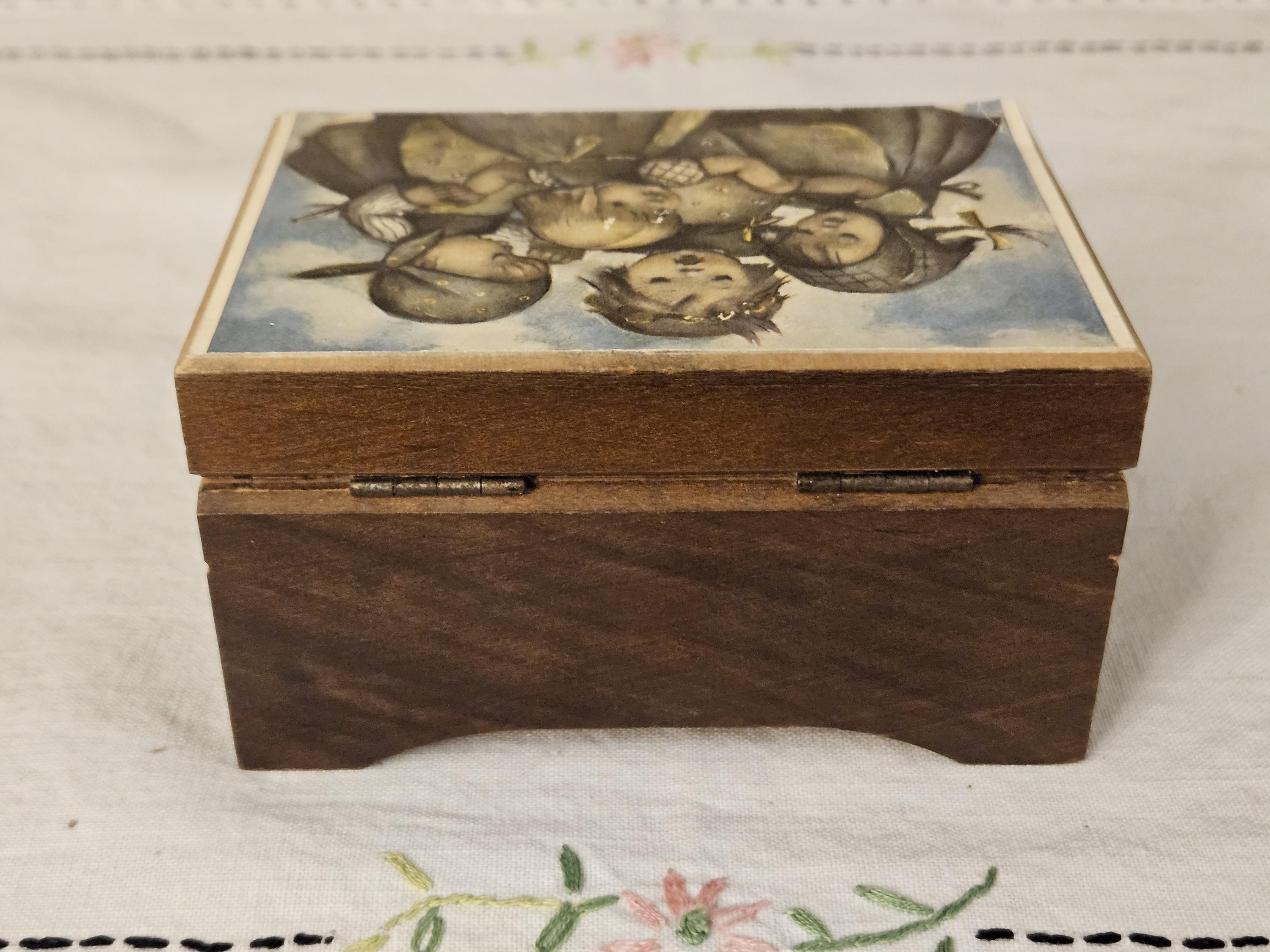 Vintage Reuge Swiss Music Box With Hummel Picture. Plays Doctor