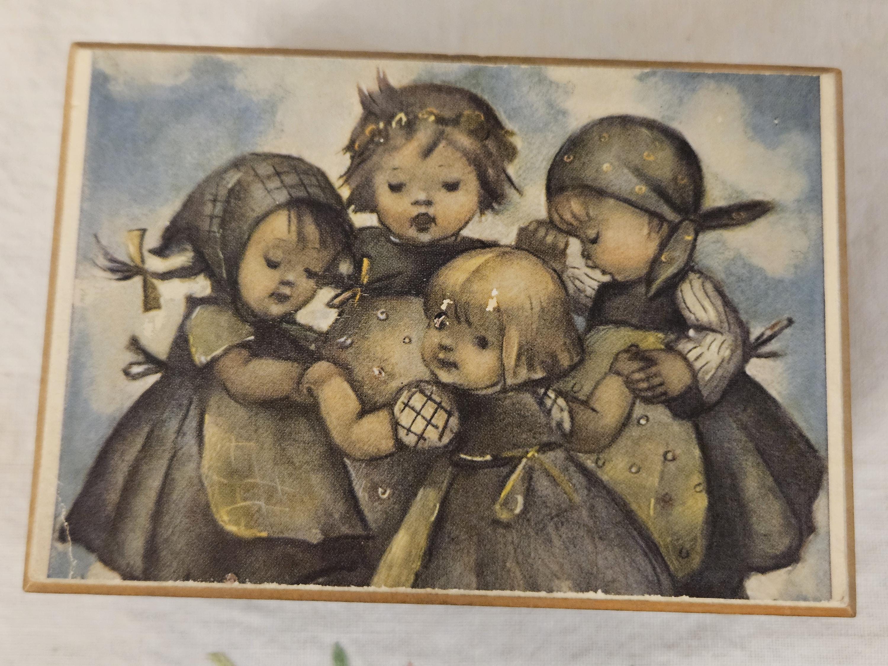 Vintage Reuge Swiss Music Box With Hummel Picture. Plays Doctor
