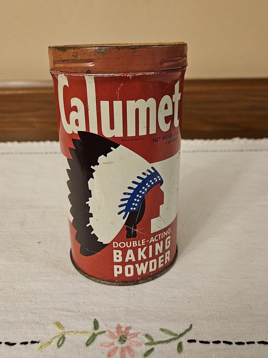 Vintage Calumet Baking Powder Tin: Double Actin, 1-pound - Etsy