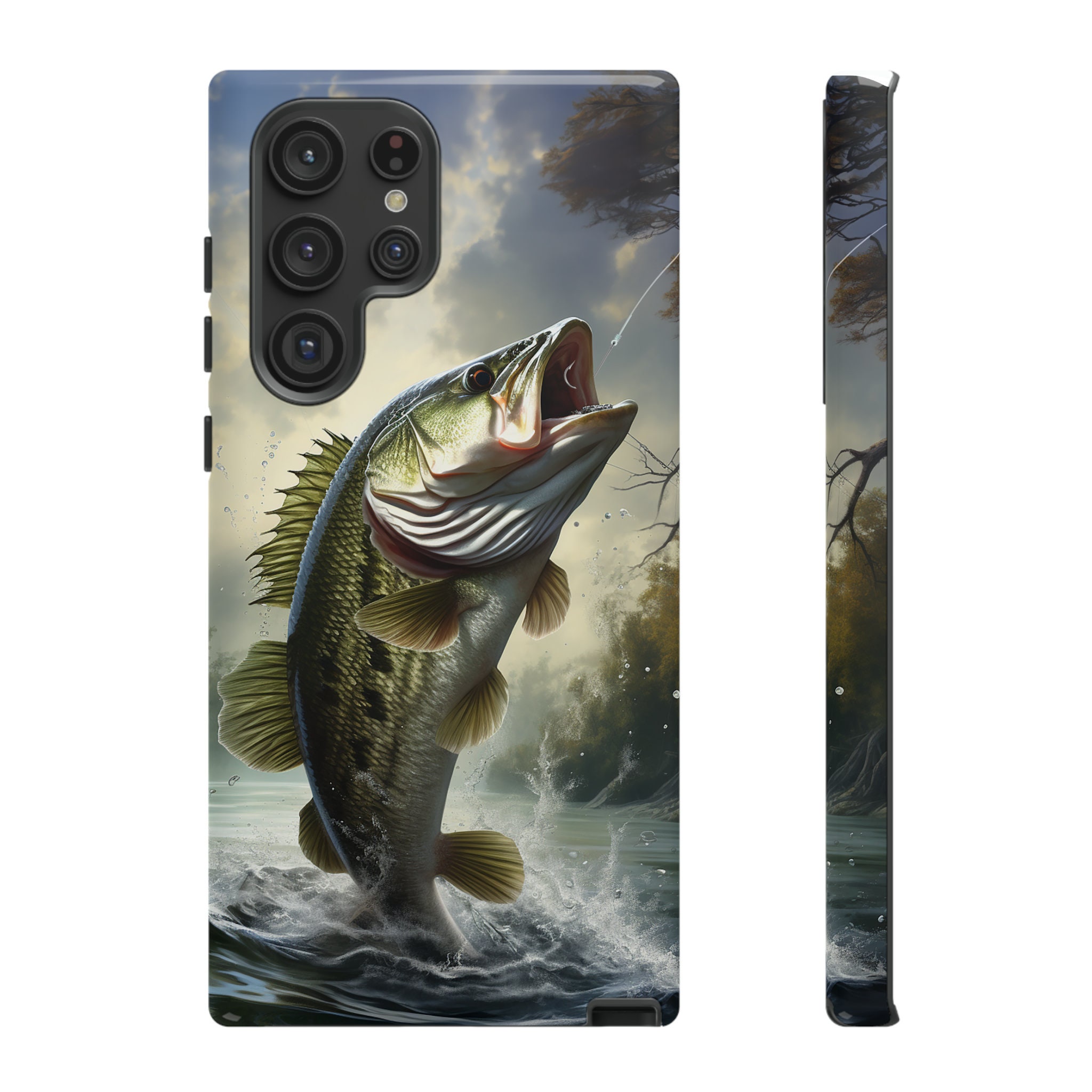 Galaxy S10 Fishing Pole and Fish Fishing Rod Fishing Costume Case