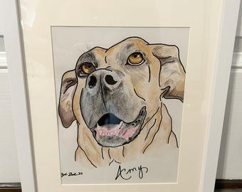 Ritratto di animale domestico disegnato a mano