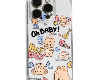 KPOP Stray Kids Jisung-Inspired Cute Quokka Phone Case iPhone Cases/Stray Kids Merch/SKZ SKZOO Phone Cases iPhone 14 iPhone 15 13/Kpop Merch