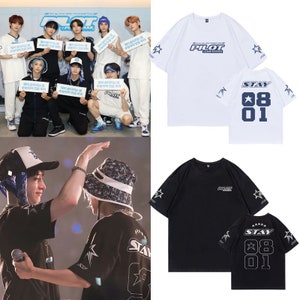 stray kids パイロット tシャツ　新品未開封 Stray Kids T Shirt 3RD FM Pilot For 5 Star Same T-shirt