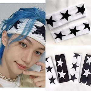 Stray Kids' Felix Knitted Headband, Felix and Lee Know's Stage-Style Unisex Knit Headband, Stray Kids Merch, Kpop Merch, Straykids Gift image 1