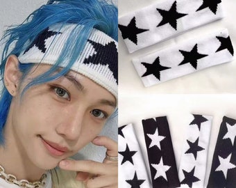 Stray Kids' Felix Knitted Headband, Felix and Lee Know's Stage