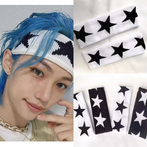 Stray Kids' Felix Knitted Headband, Felix and Lee Know's Stage