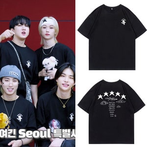 Stray kids-Inspired T-Shirt, Stray Kids&#39;s 5-Star Album Shirt, Same Style as the Members, Stage-Styled T-Shirt with Extra Special Design