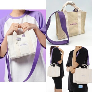 BTS Sowoozoo Mini Bag- Limited Design from BTS 2021 Muster Sowoozoo, Bts Canvas Bag/ BTS Tote Bag/ Bts Merch/Kpop Merch/Bts Handbag/ Bts Bag