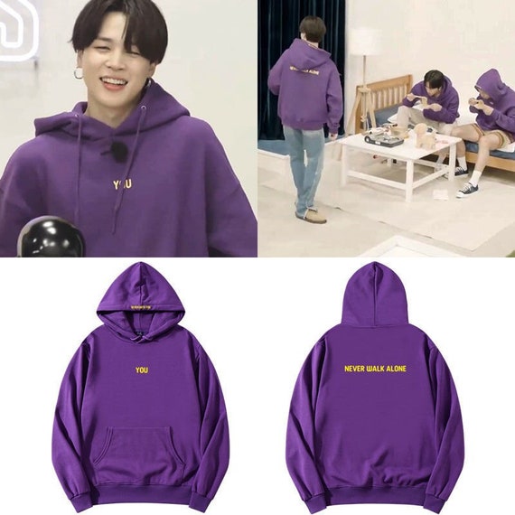  Jimin with You Hoodie, K-pop You Never Walk Alone