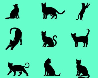 Cats SVG png | Cats Silhouette | Cats Bundle SVG | Cats Cut File | Cats Clipart | Cats Vector | Cats PNG