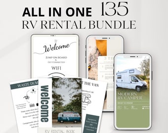 Rv Rental Welcome Book Template, Camper Checklist Guide, Motorhome Business Social Media Marketing Trailer Instagram Post