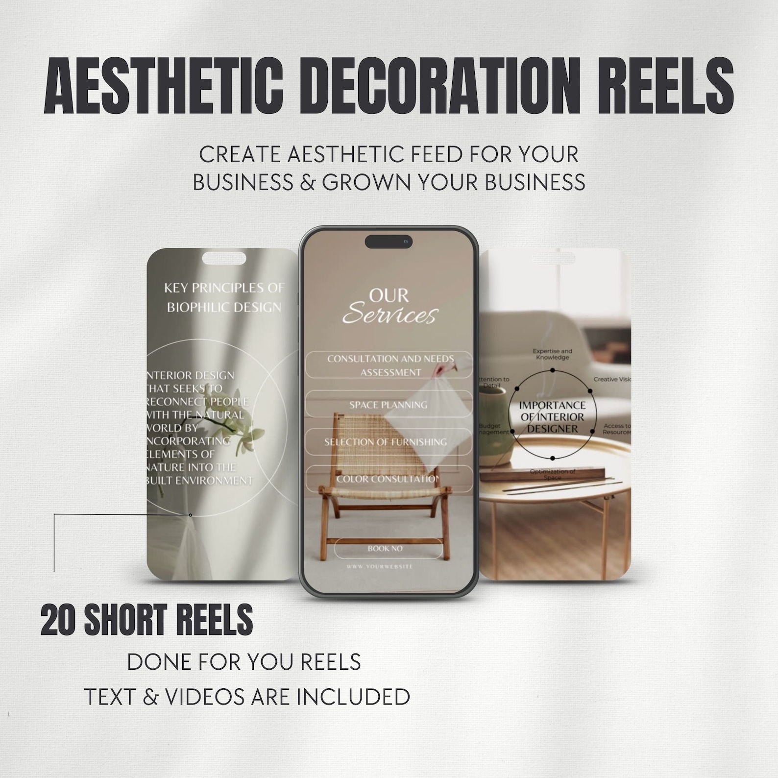 Interior Designer Instagram Reels Template, Home Decorator Social Media ...