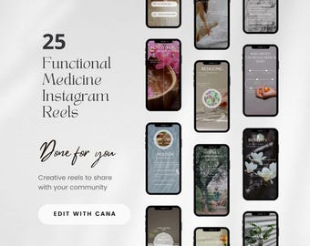 Functional Medicine Instagram Reels Template, Holistic Medicine Social Media Content, Naturopathic Doctor IG Story, Holistic Healing Post