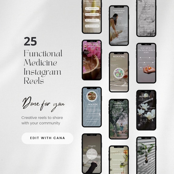 Functional Medicine Instagram Reels Template, Holistic Medicine Social Media Content, Naturopathic Doctor IG Story, Holistic Healing Post
