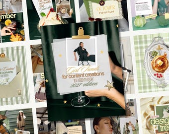 Luxury Green Trending Instagram Template UGC Content Creator Social Media Coach Digital Marketing Agency SMM Post