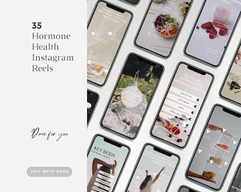 Hormone Health Instagram Reels Template, Natural Women Health & Wellness Video Content,
