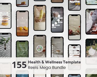 Health & Wellness Coach Instagram Reels Template, Holistic Health Social Media Marketing Content, Naturopath IG Branding