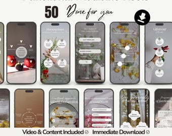 Functional Medicine Instagram Reels Template, Health & Wellness IG Post, Holistic Coach Social Media Content