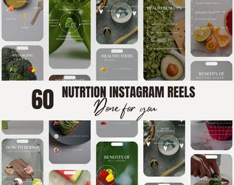 Nutrition Instagram Reels Health & Wellness Template Holistic Coach Social Media Gut Health Post