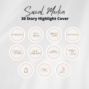 CUPPING THERAPIST INSTAGRAM STORY HIGHLIGHT COVERS TEMPLATE, EDITABLE CANVA TEMPLATE