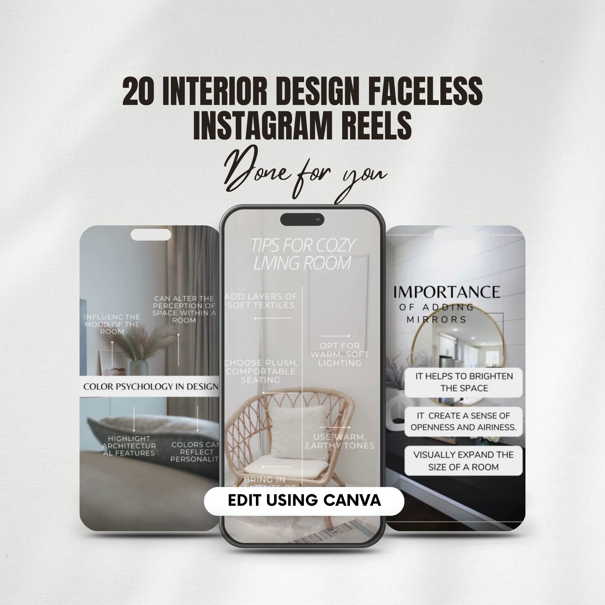 Interior Designer Instagram Reels Template, Home Decorator Social Media ...