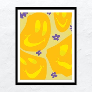 90's Dream 8.5 x 11 Medium Print (Smile Faces)