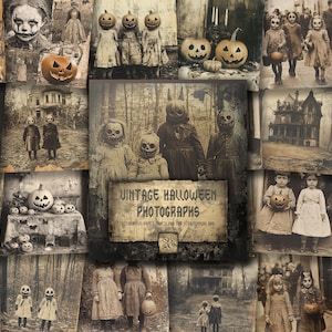 Foto vintage di Halloween: carta decorativa, carta da giornale spazzatura, giornale spazzatura di Halloween, carta decorativa di Halloween, giornale spazzatura gotico