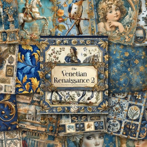Venezianische Renaissance 2: Prints Pad Dekoratives Papier für Scrapbooking, Kartenherstellung, Kunst und Handwerk, High Quality Print Ephemera