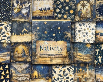The Nativity: Christmas Paper Pad, Scrapbooking & Junk Journal
