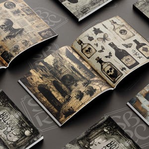 The Plague Doctor: Papel decorativo, Papel de diário de lixo, Diário de lixo de Halloween, Papel decorativo com tema de Halloween, Diário de lixo gótico