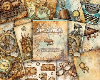 The Sky Sailor: steampunk plakboek, rommeljournaal, scrapbooking en kaarten maken