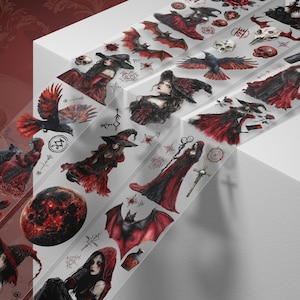 Nastro adesivo opaco Blood Witch PET - Adesivi Gothic Journal