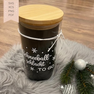 Lasercut file SVG / Cutting file / Snowball fight