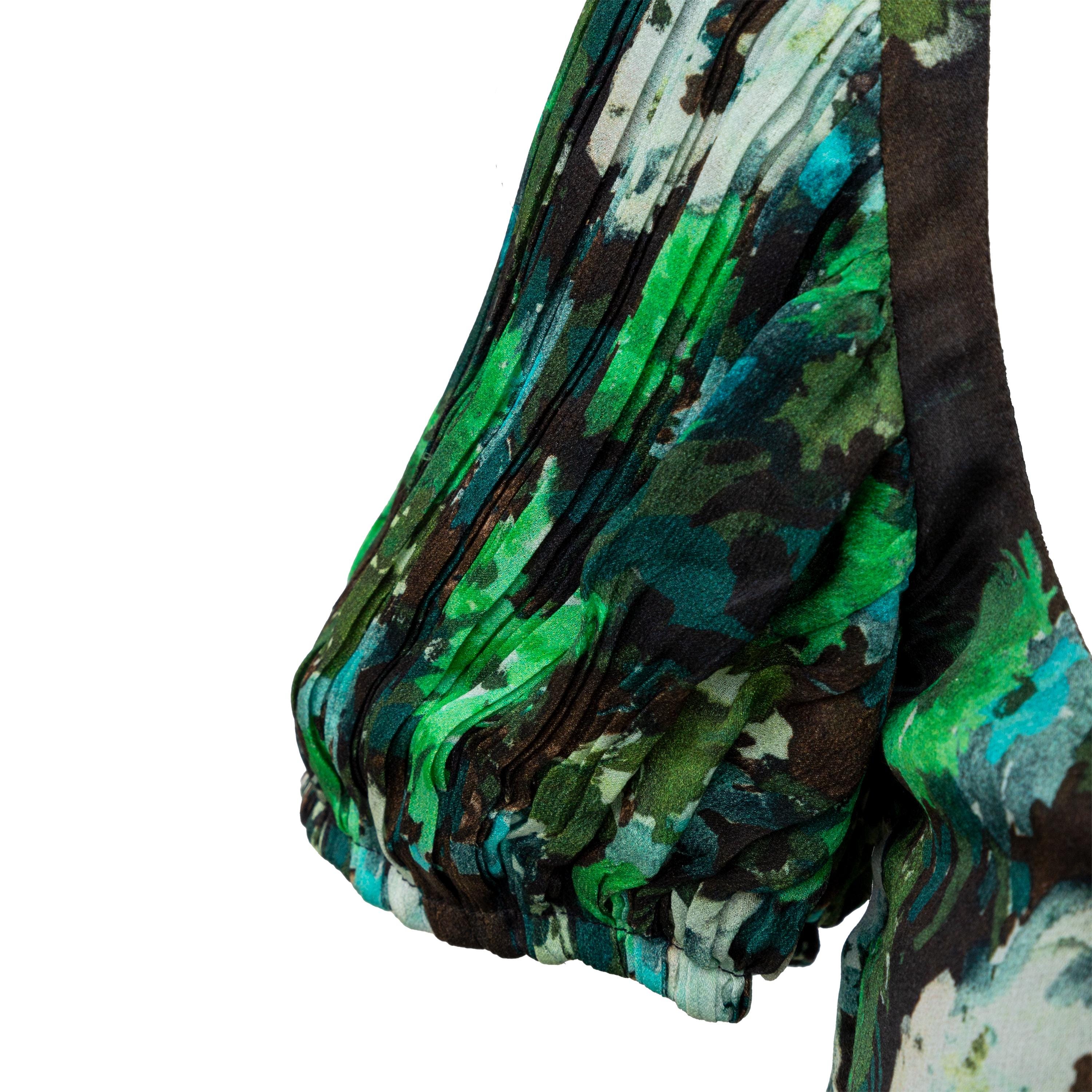 Blumarine Midi Green Floral Dress - Etsy Blumarine Midi Green Floral Dress - Etsy